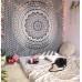 Gray Decorative Mandala Tapestry Boho Indian Wall Hanging College Dorm Tapestries Bohemian Hippie Queen Bedspread Beach Throw Outdoor Picnic Blanket Online   